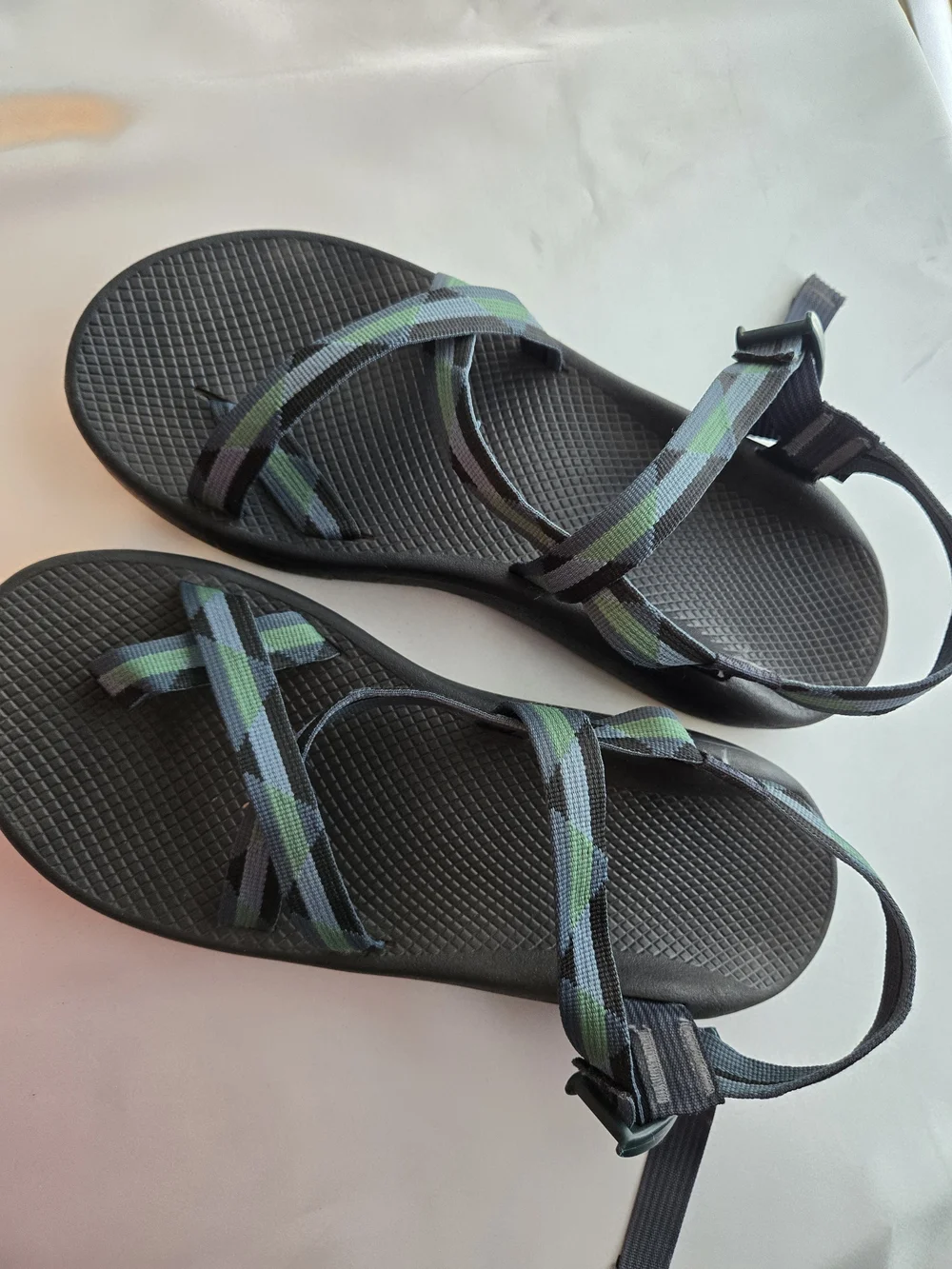 Chaco Z/1 Classic Outdoor Sport Sandals Men's Size 14 Blue Green Hiking